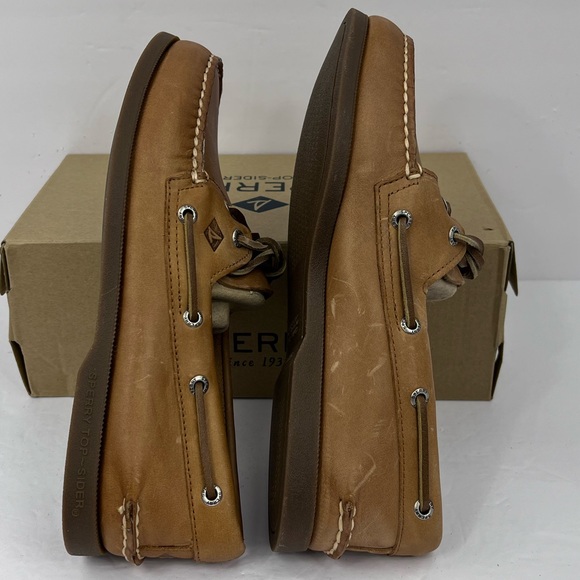 SPERRY TOP SIDER, MEN’S 8.5, EUROPE 41.5, CAMEL COLOR, ANTI SLIP BOAT SHOES - Picture 8 of 15